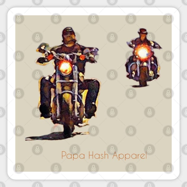 Papa Hash Apparel: Father and Son Sticker by Papa Hash's House of Art